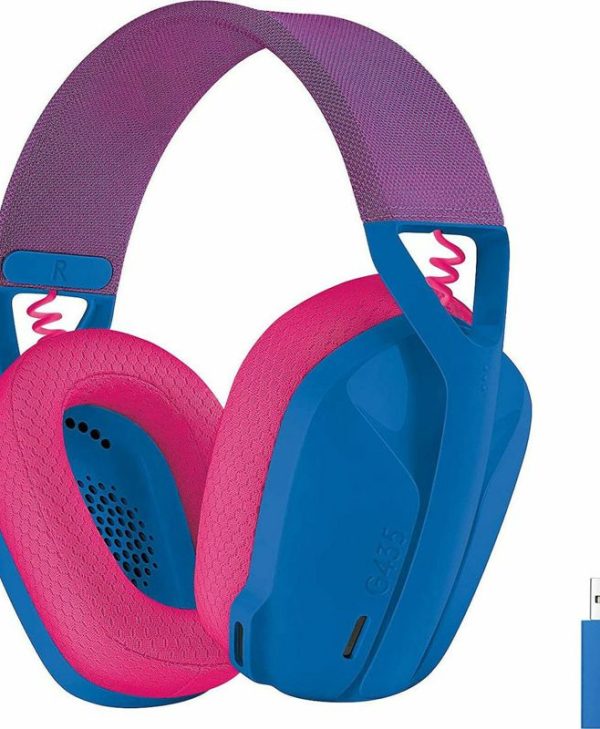 Logitech G435 Lightspeed Wireless Gaming Headset Blue/Pink 981-001062