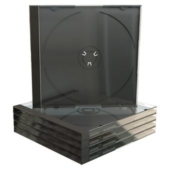MediaRange CD Jewelcase for 1 Disc 10.4mm Machine Packing Grade Black Tray BOX22-M