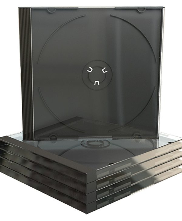 MediaRange CD Jewelcase for 1 Disc 10.4mm Machine Packing Grade Black Tray BOX22-M