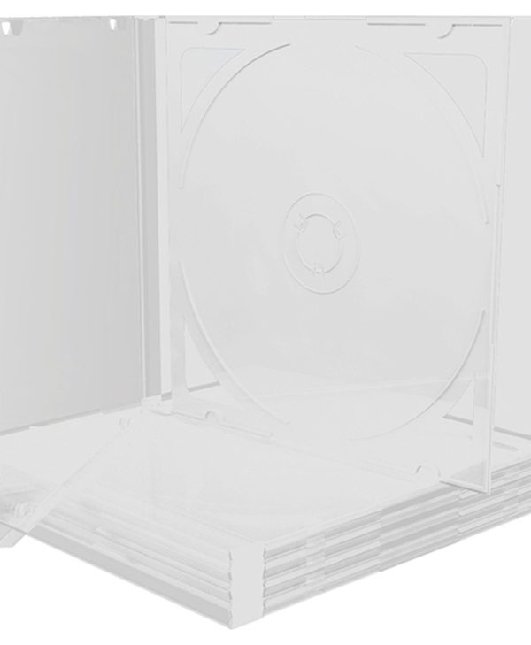 MediaRange CD Jewelcase for 2 Discs 10.4mm Transparent with Transparent Tray BOX23-T