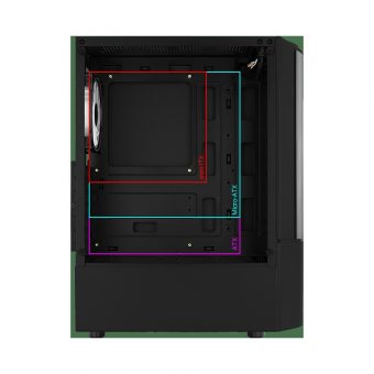AeroCool Quantum V3 RGB Midi Tower Tempered Glass Black ACCM-PV30133.11 - Image 13