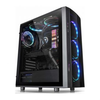 Thermaltake Versa J25 TG RGB Midi Tower Tempered Glass Black CA-1L8-00M1WN-01 - Image 13
