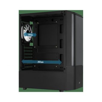 AeroCool Quantum V3 RGB Midi Tower Tempered Glass Black ACCM-PV30133.11 - Image 14