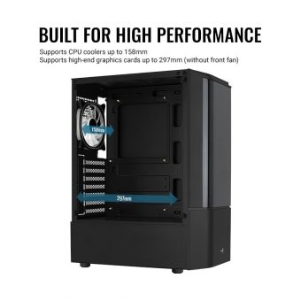 AeroCool Quantum V3 RGB Midi Tower Tempered Glass Black ACCM-PV30133.11 - Image 15