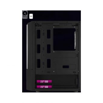 AeroCool Quantum V3 RGB Midi Tower Tempered Glass Black ACCM-PV30133.11 - Image 17