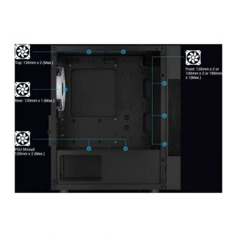 Aerocool Atomic Lite V1 RGB Mini Tower Tempered Glass ACCS-PV33023.11 - Image 18