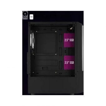AeroCool Quantum V3 RGB Midi Tower Tempered Glass Black ACCM-PV30133.11 - Image 18