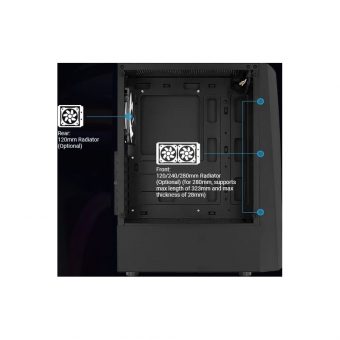 Aerocool Wave V3 ARGB Tempered Glass Midi Tower ACCM-PV35143.11 - Image 19