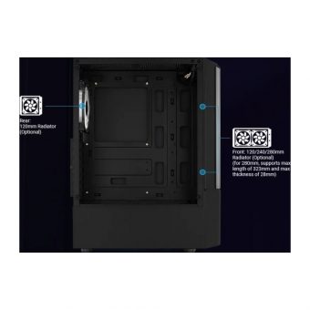 AeroCool Quantum V3 RGB Midi Tower Tempered Glass Black ACCM-PV30133.11 - Image 21