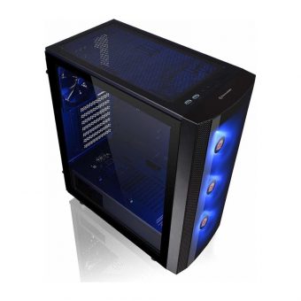 Thermaltake Versa J25 TG RGB Midi Tower Tempered Glass Black CA-1L8-00M1WN-01 - Image 3