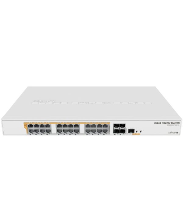 MikroTik Cloud Router Rackmount Gigabit Managed Switch 24x RJ-45, 4x SFP+, 450W PoE+ CRS328-24P-4S+RM