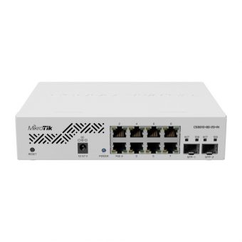 MikroTik Cloud Smart Rackmount Gigabit Switch 8x RJ-45, 2x SFP+, PoE PD CSS610-8G-2S+IN