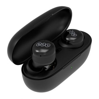 QCY T17 TWS Dynamic Driver Noise Cancel Black Earbuds 6957141407028 - Image 2