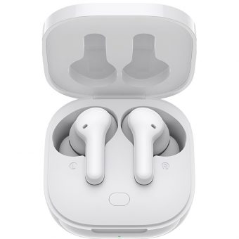 QCY T13 TWS Dual Dynamic Driver 4-Mic Noise Cancel White Earbuds Quick Charge 6957141406786 - Image 2