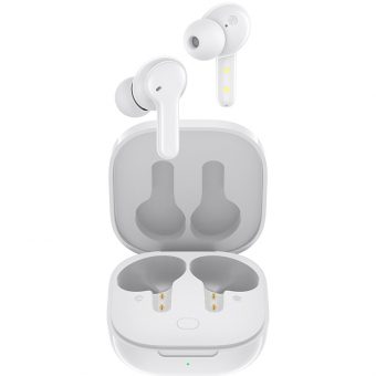 QCY T13 TWS Dual Dynamic Driver 4-Mic Noise Cancel White Earbuds Quick Charge 6957141406786 - Image 3