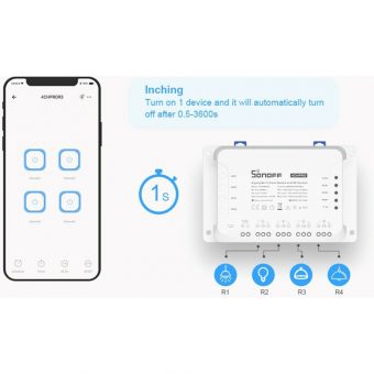 Sonoff 4CHPROR3 Wi-Fi & RF Wireless Smart Switch M0802010004 - Image 4