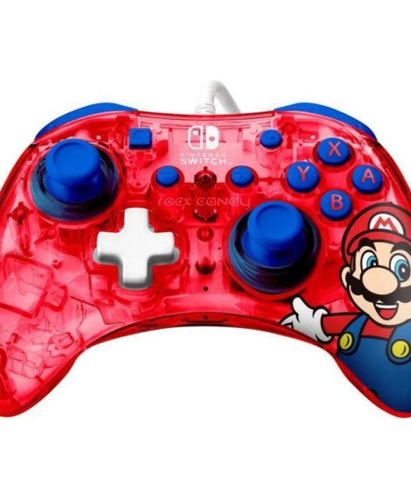 PDP Rock Cand Mario Punch Edition Wired Controller For Nintendo Switch 500-181-EU-MAR