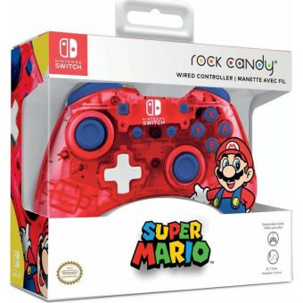 PDP Rock Cand Mario Punch Edition Wired Controller For Nintendo Switch 500-181-EU-MAR - Image 8