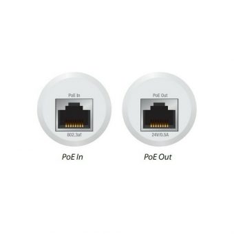 UbiQuiti Instant 802.3af Indoor Gigabit PoE Converter 48V to 24V White INS-3AF-I-G - Image 4