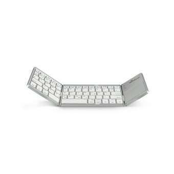 MediarRange Foldabe/Rechargable Bluetooth Keyboard With Touchpad Silver MROS133-GR - Image 4