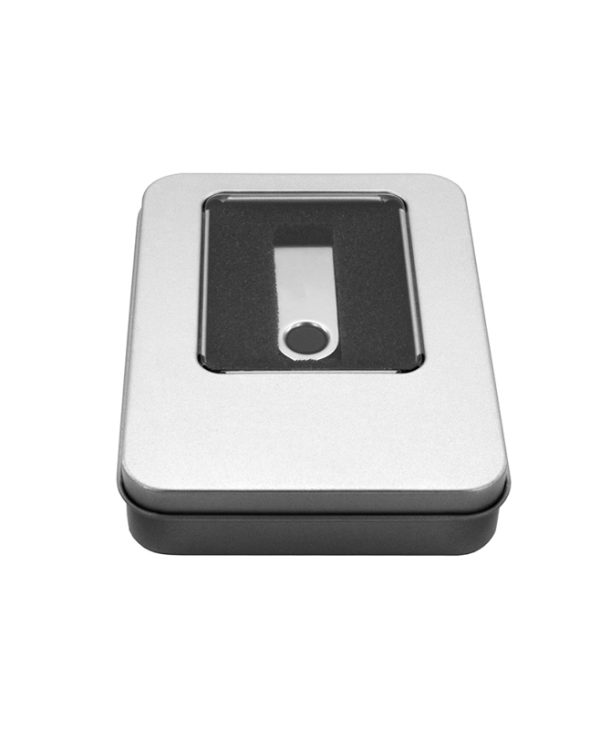 MediaRange Aluminium Storage Box For USB Flash Drives Silver MRBOX902