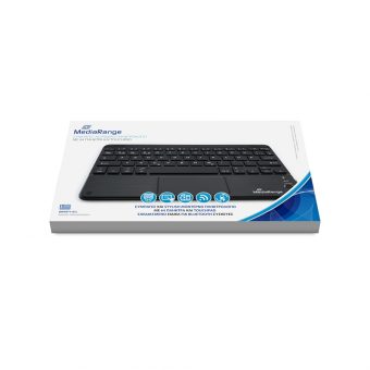 MediaRange Compact Size Ultra Flat Keys Bluetooth Keyboard With Touchpad Black MROS130-GR - Image 4