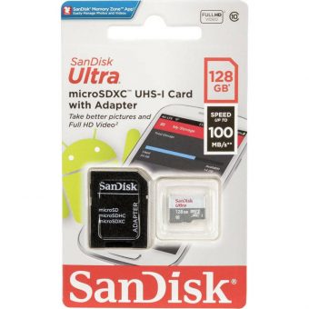 SanDisk Ultra MicroSDXC 128GB UHS-I U1 A1 With Adapter SDSQUNR-128G-GN3MA - Image 3