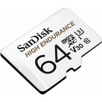 SanDisk High Endurance MicroSDXC 64GB UHS-I U3 V30 With Adapter SDSQQNR-064G-GN6IA - Image 2