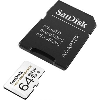 SanDisk High Endurance MicroSDXC 64GB UHS-I U3 V30 With Adapter SDSQQNR-064G-GN6IA - Image 3