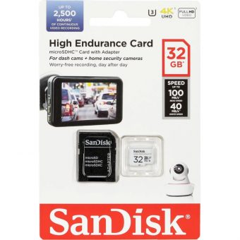 SanDisk High Endurance MicroSDXC 32GB UHS-I U3 V30 With Adapter SDSQQNR-032G-GN6IA - Image 5
