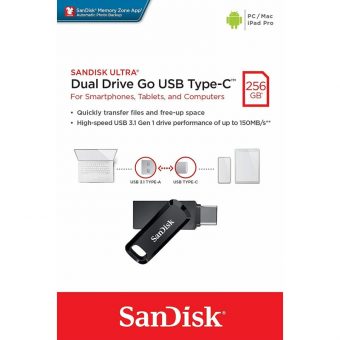 SanDisk Ultra Dual Drive Go 256GB USB 3.1 TYPE-C SDDDC3-256G-G46 - Image 5