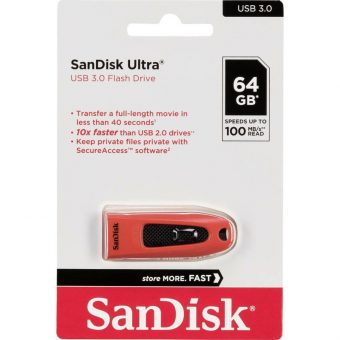SanDisk Ultra 64GB USB 3.0 Red SDCZ48-064G-U46R - Image 5
