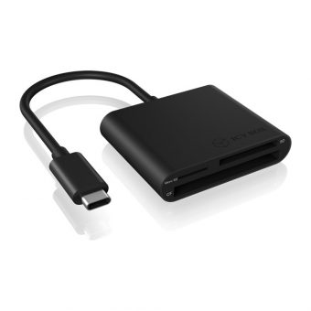 RaidSonic Icy Box IB-CR301-C3 USB 3.0 Type-C Multi-Card Reader Black - Image 2