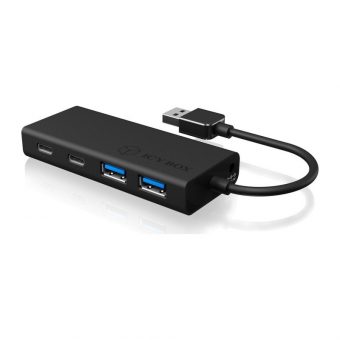 RaidSonic Icy Box IB-HUB1426-U3 USB 3.0 Hub Black - Image 2