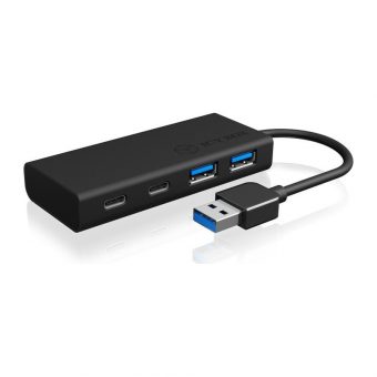 RaidSonic Icy Box IB-HUB1426-U3 USB 3.0 Hub Black - Image 3