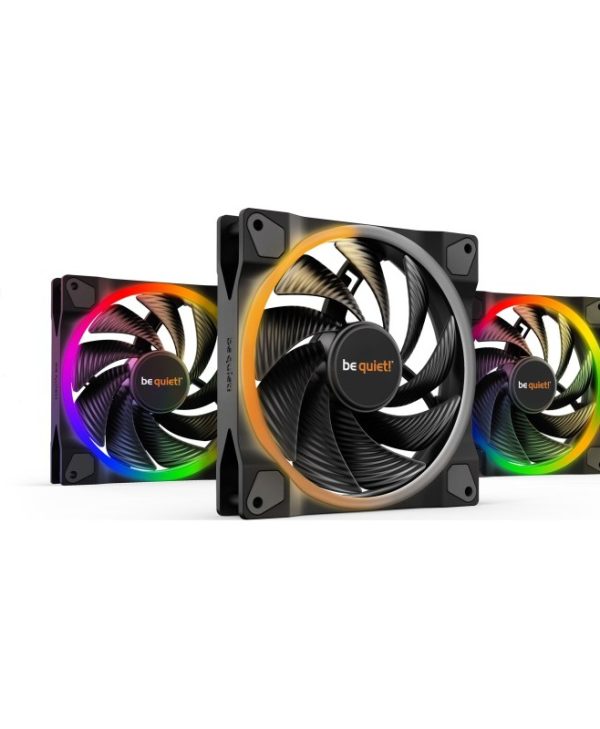 Be Quiet! Light Wings 140mm ARGB PWM High-Speed 3-Pack With Hub BL079