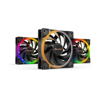 Be Quiet! Light Wings 120mm ARGB PWM High-Speed 3-Pack With Hub BL077