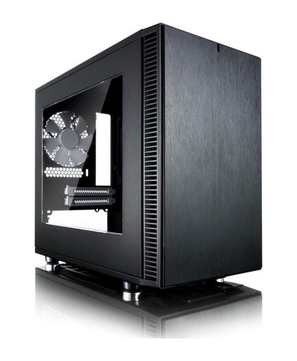 Fractal Design Define Nano S Mini-ITX Tower Tempered Glass Black FD-CA-DEF-NANO-S-BK-W