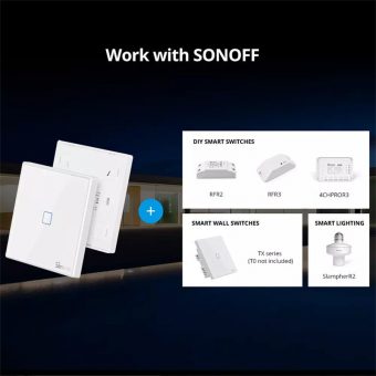 Sonoff T2EU3C-RF Sticky Wireless Smart Wall Switch 3-Channel M0802030011 - Image 7