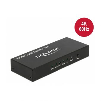 Delock HDMI Splitter to 4x HDMI 4K 60Hz UHD 18684