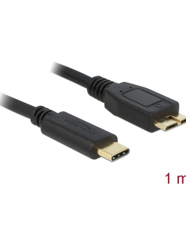 Delock Cable USB 3.1 Type-C male to 10pin USB Micro-B male 1m 83677