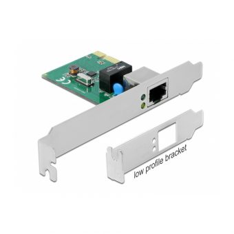 Delock Adapter PCIe To RJ45 Gigabit LAN With LP Bracket 90381