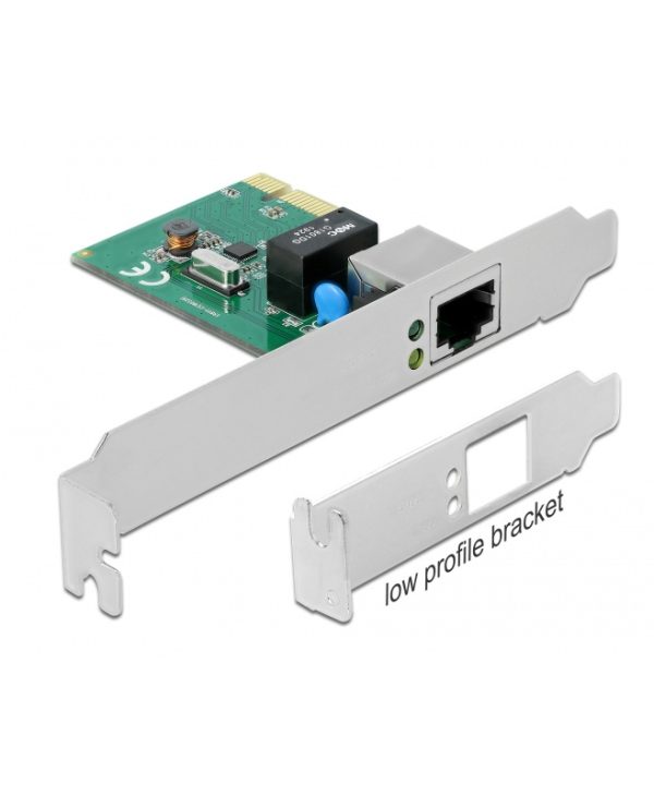 Delock Adapter PCIe To RJ45 Gigabit LAN With LP Bracket 90381