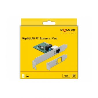 Delock Adapter PCIe To RJ45 Gigabit LAN With LP Bracket 90381 - Image 5
