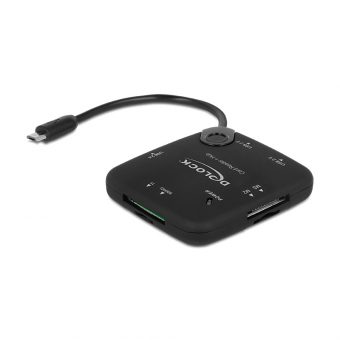 Delock Micro USB OTG Card Reader + 3 port USB Hub 65529