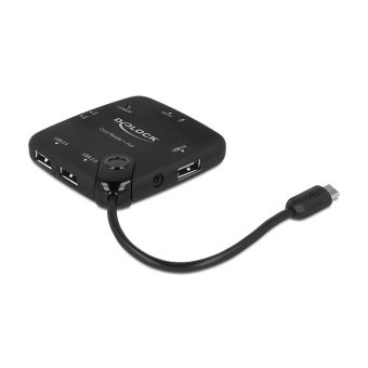Delock Micro USB OTG Card Reader + 3 port USB Hub 65529 - Image 2
