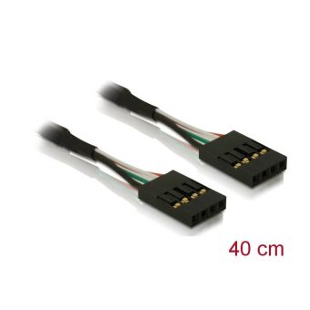Delock Cable USB 2.0 4-Pin Header F/F 0.4cm 82426