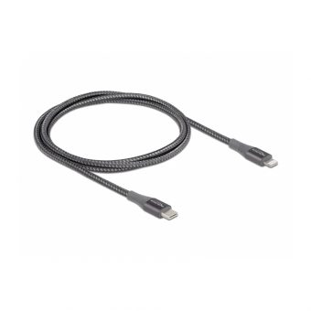 Delock Cable USB-C To Lightning 1m Grey 86631 - Image 2