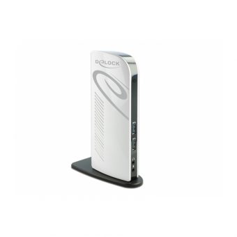Delock Docking Station Dual HDMI FHD/USB 3.2/LAN White 87771 - Image 2