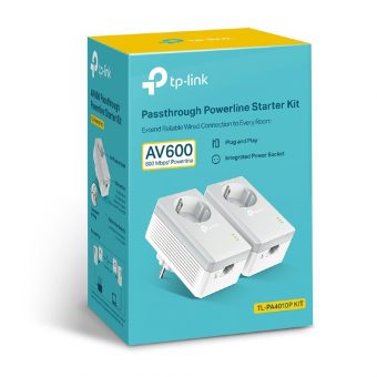 TP-Link AV600 Passthrough Powerline Starter Kit TL-PA4010P KIT V5 - Image 5